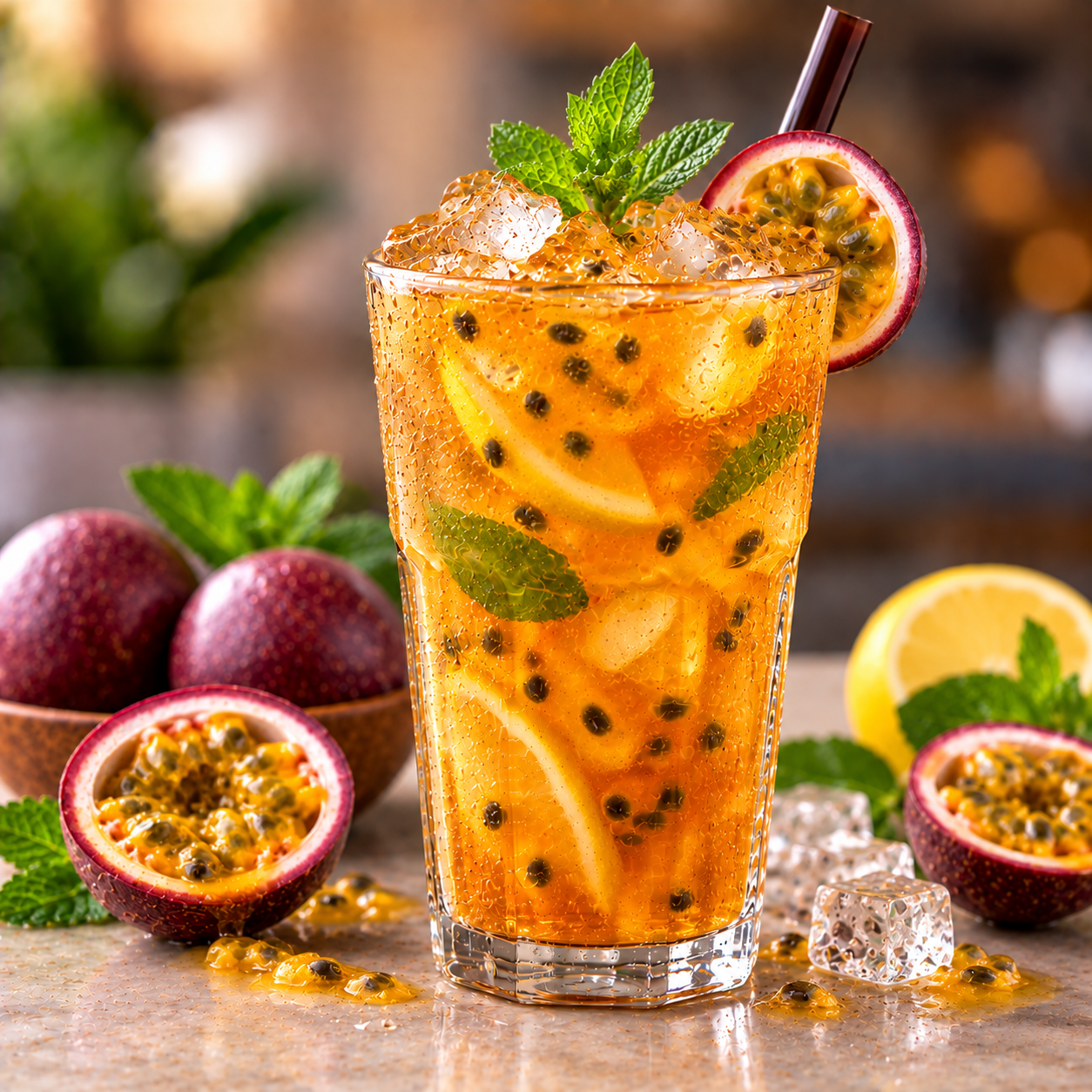 Passion Fruit Iced Tea